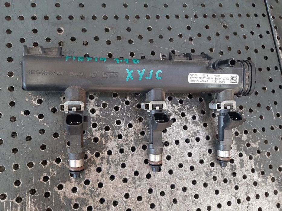 rampa cu injectoare xyjc 1.1b ford fiesta 7 mk7  e3bg-9f593-ca  0280158505  h1bg-9h487-aa