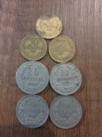 Лот стари български монети от снимката