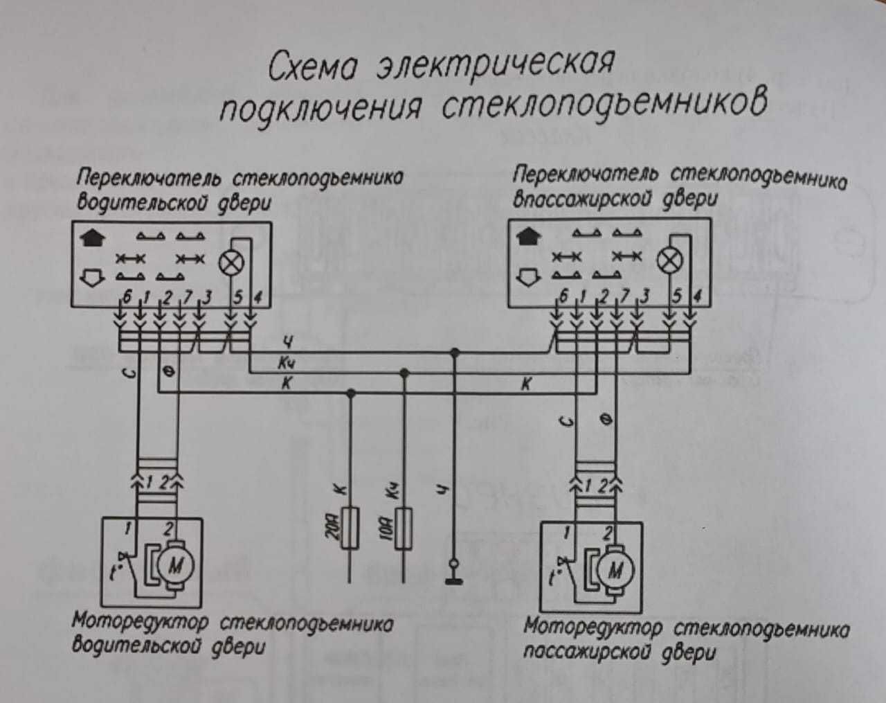 Комплект стеклоподъемников электрических на ГАЗель