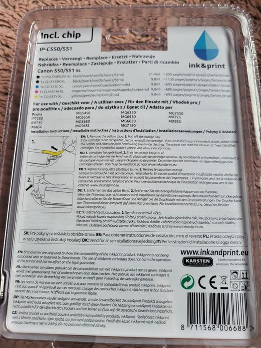 Vand cartuse imprimanta Canon 550/551 XL