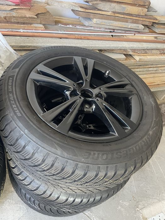 Vand 4 cauciucuri pt BMW  m+s cu jante 255/55/17 aprope noi!