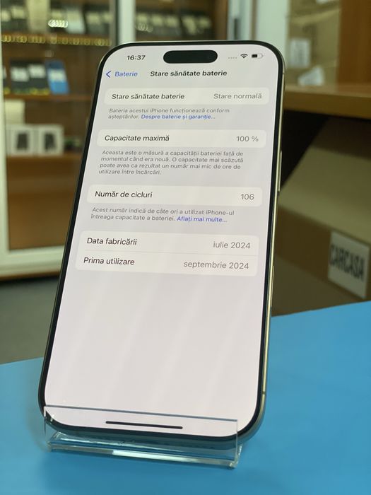 Apple iPhone 16 Pro 128GB, Garantie 12 luni | Lensun