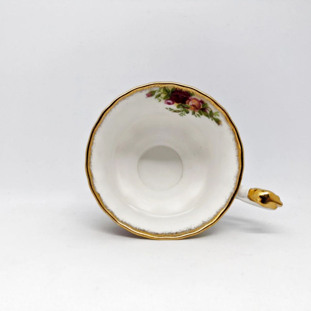 Royal Albert Old country roses тенис сет за кафе с бисквити или кекс