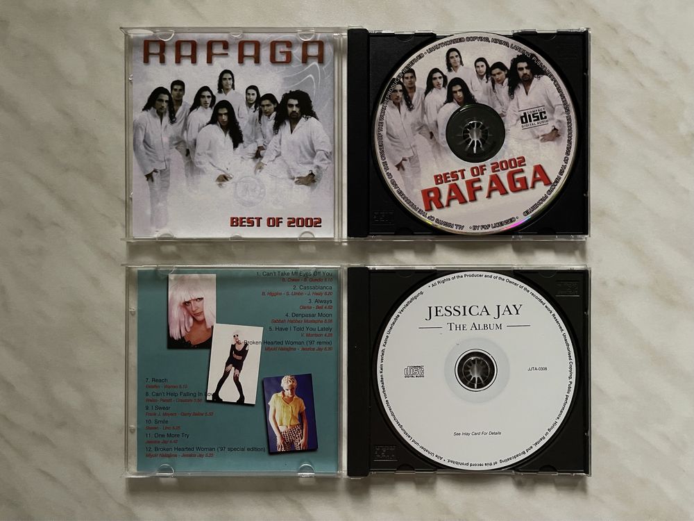 Cd-uri Rafaga, Jessica Jay, Falco, Europe, Gloria Estefan, Bryan Adams