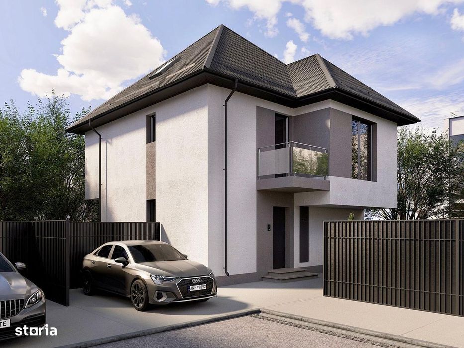 Case individuale cu 4 camere + mansarda. Teren  235-360 mp