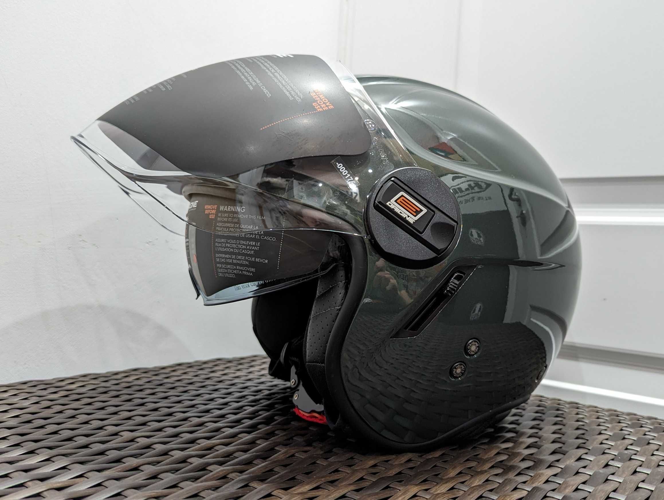 Casca moto chopper / scooter Origine, marime L -verde/negru -ope