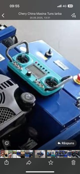 Cositoare robot pe senile cu lama zapada
