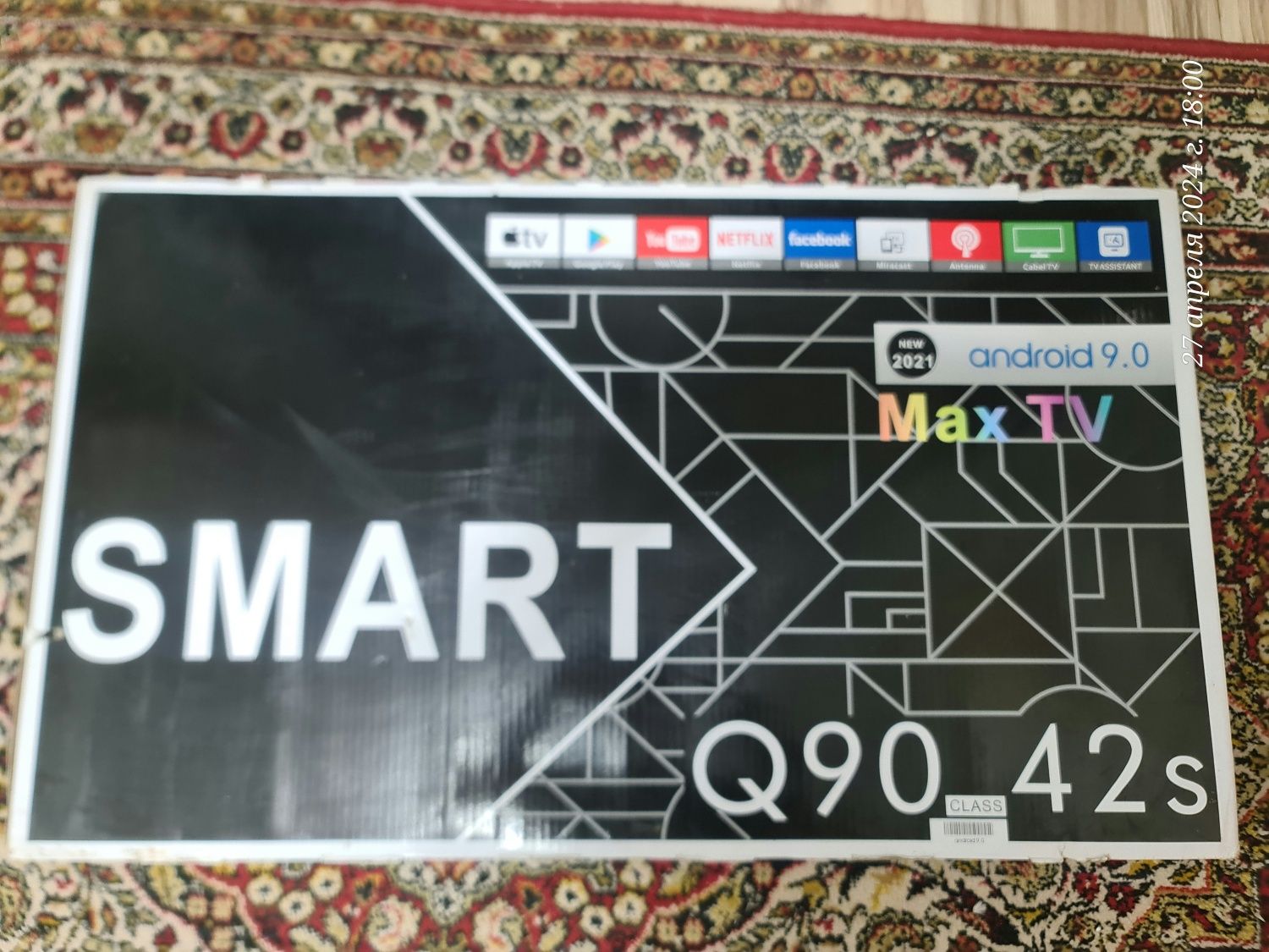 Продам samsung Q90 smart TV 42"!!