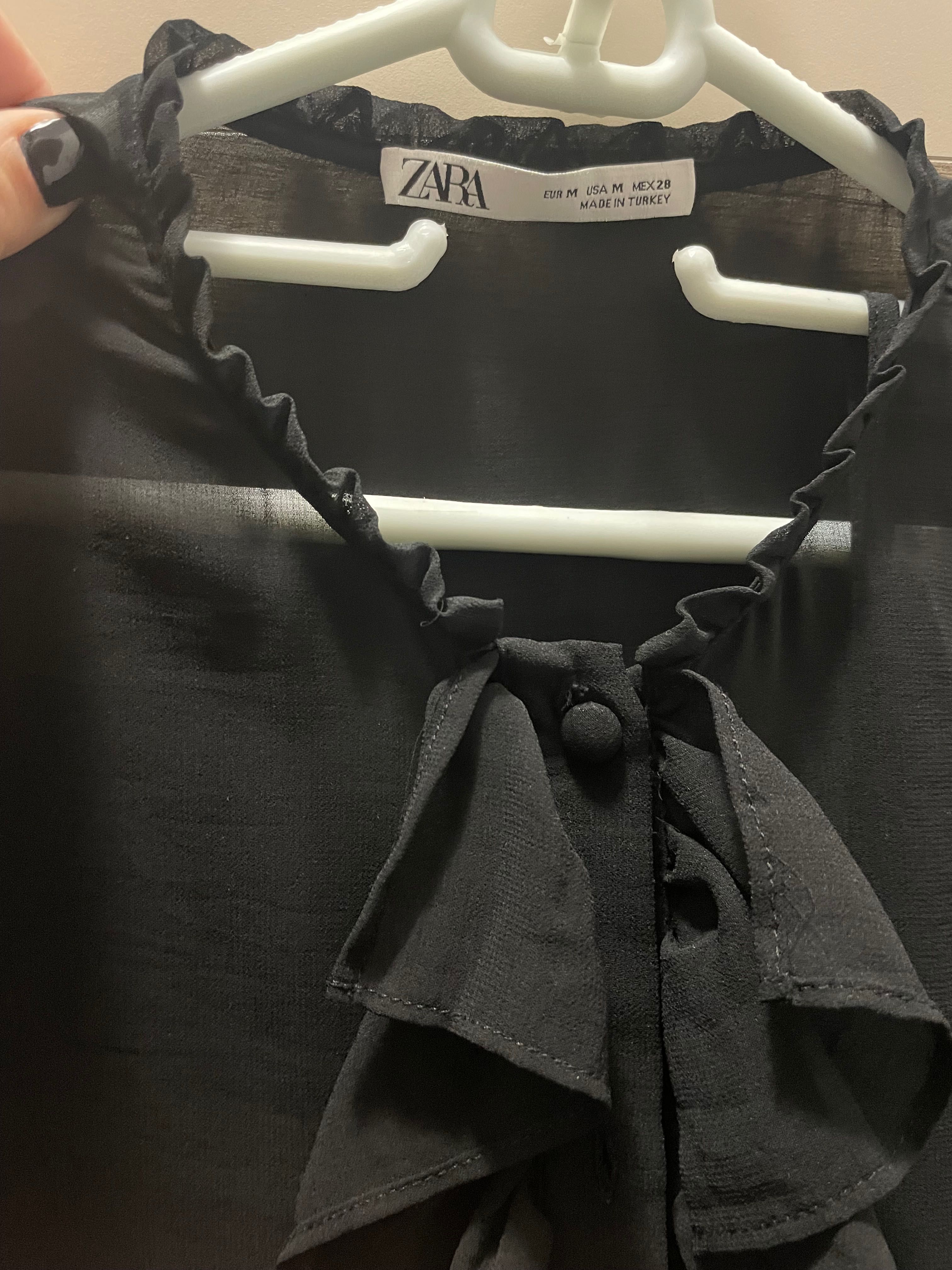Черна рокля ZARA от две части