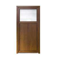 Ușă de intrare laterală stejar auriu din PVC, K504