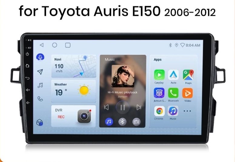 Toyota Auris мултимедия Android GPS Навигация