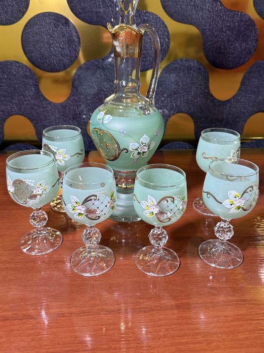 Графин и фужеры богема