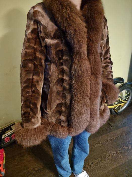 Haina blana naturală nurca ocazie