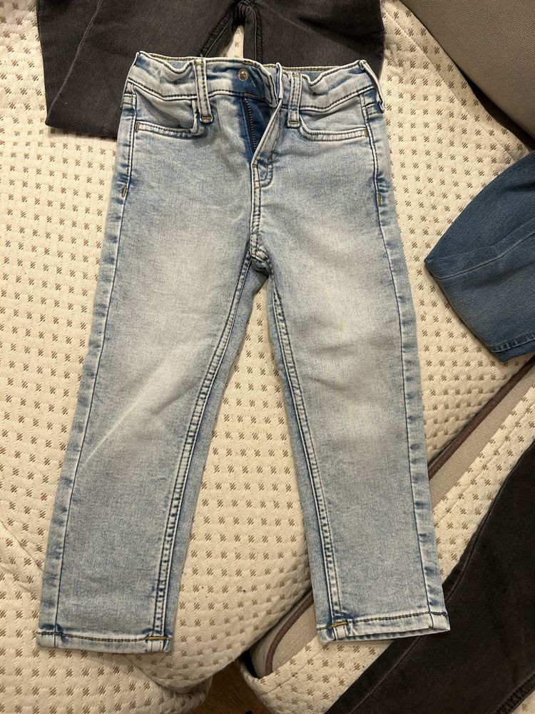 Дънки за момче слим фит H&M, Name it 98 размер сини, сиви