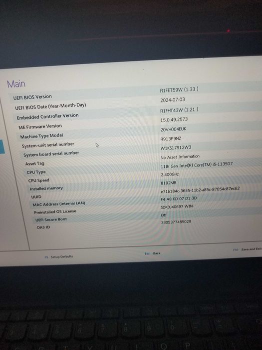 Лаптоп Lenovo ThinkPad L13 Gen 2 Intel Core i5/ 8GB RAM / 256GB NVMe