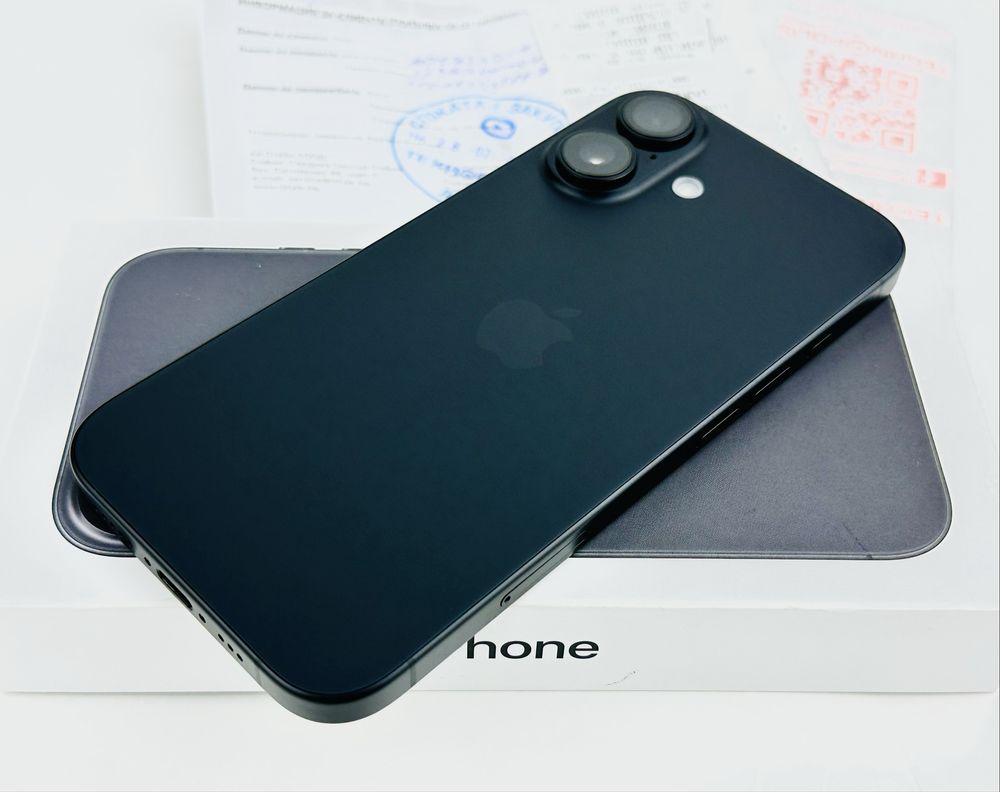НОВ! Apple iPhone 16 128GB Black 2г. Гаранция!