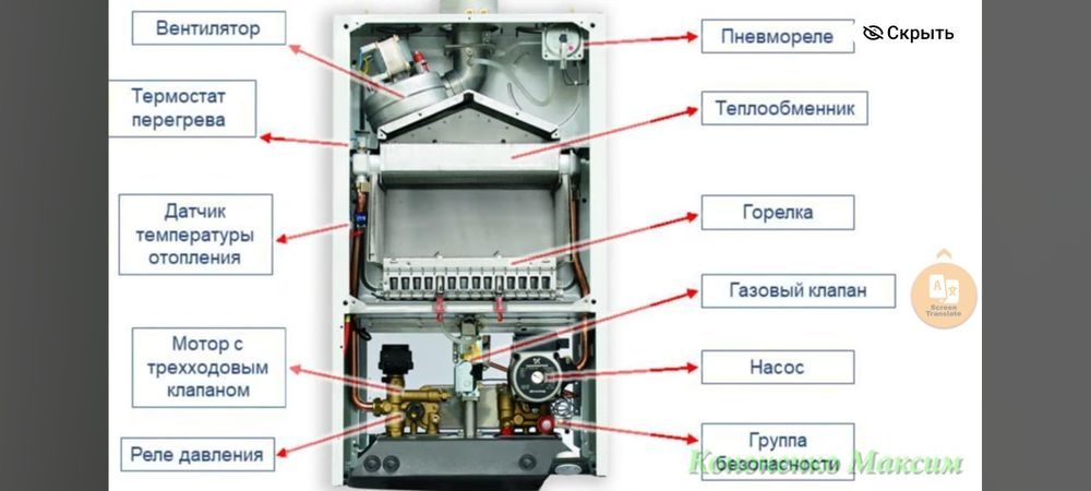 ремонт печ настены котлов . вакумны насос