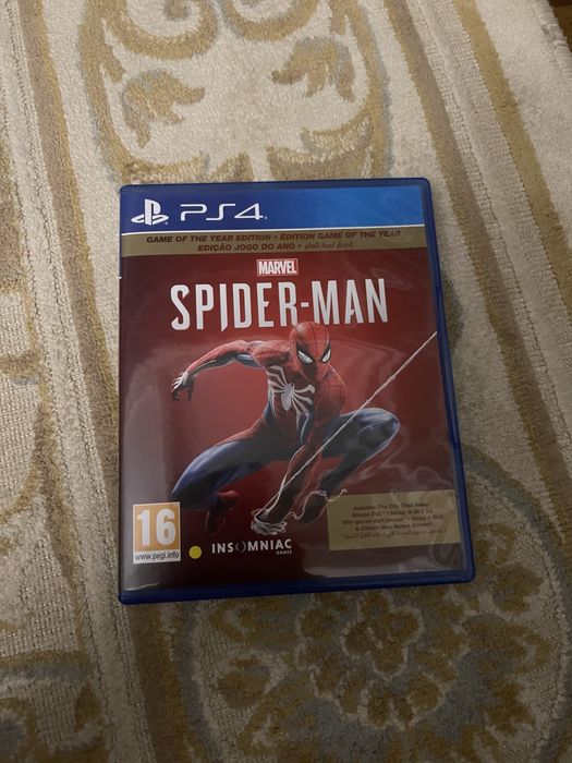 Диск Spider-Man PS4 Б/У первая часть состояние хорошое без ДЛС