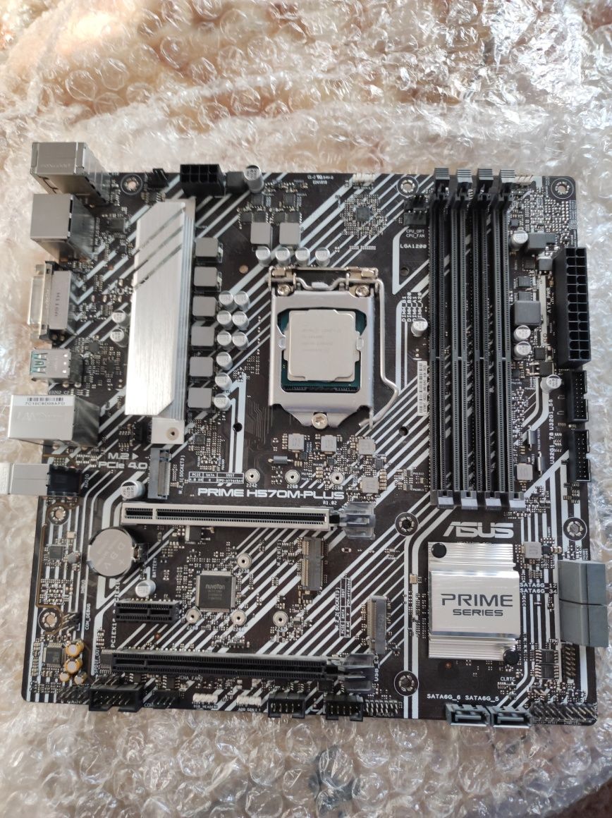 Продам процессор i5 10400f+ asus prime h570