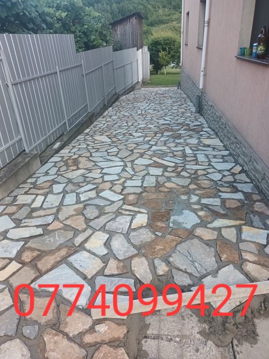 Piatra naturala de munte pentru pavaj.