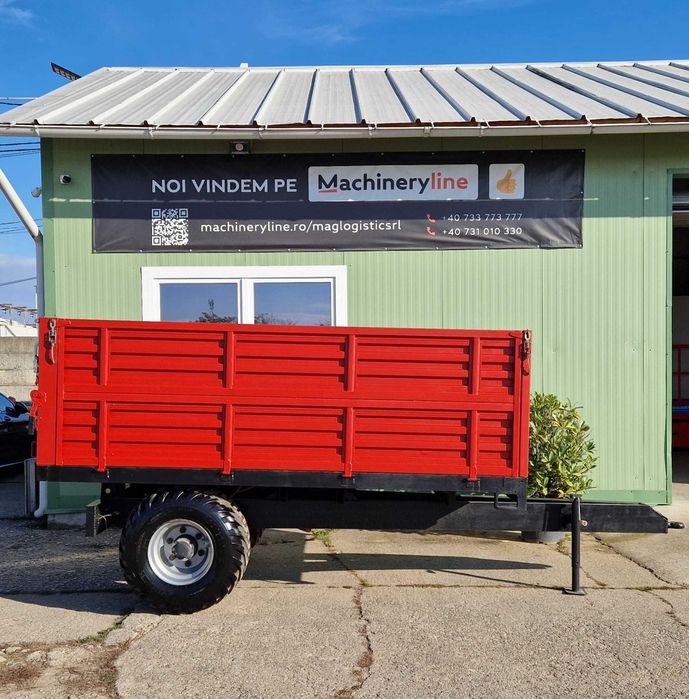 remorca agricola basculabila monoax