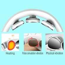 HEZHENG Висококачествен Електроимпулсен EMS масажор за врата с топлина