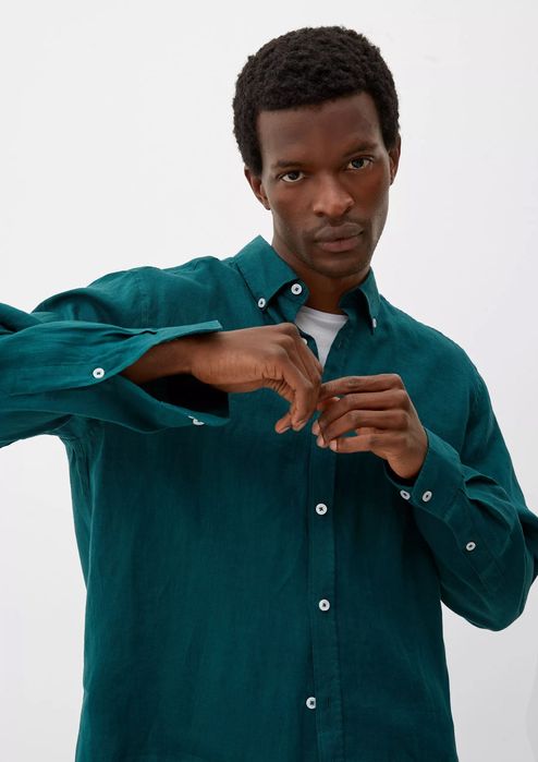 Ленена Мъжка риза S. Oliver М размер