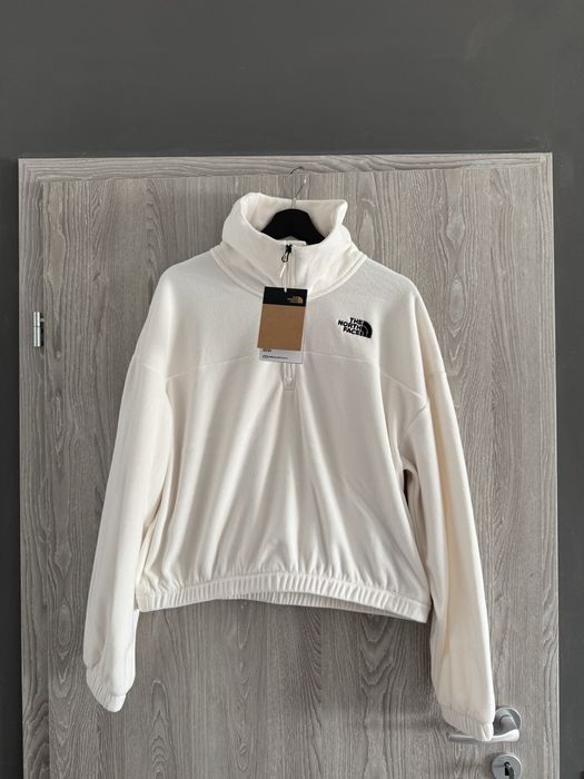 The North Face Glacier 1/2 zip jacheta fleece dama offwhite L noua