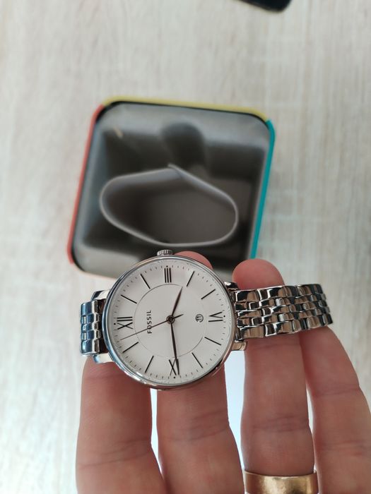 Ceas Fossil metalic pentru femei, cutie cadou - nou