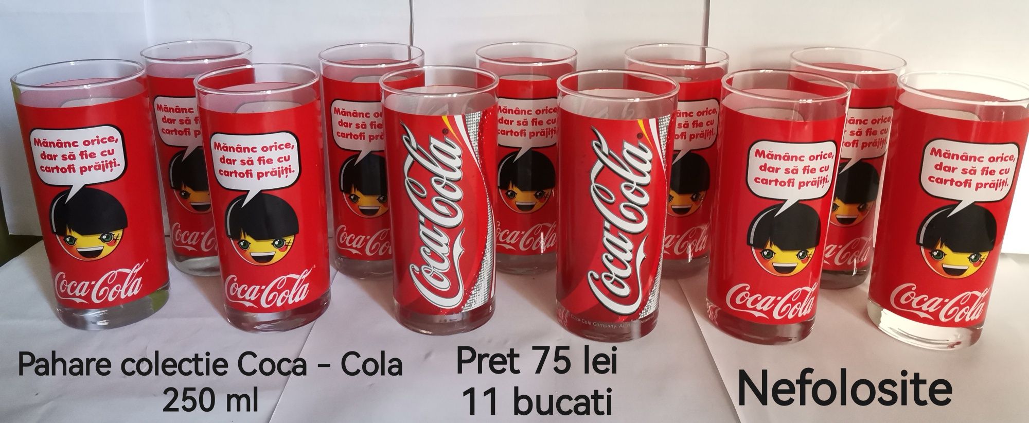 Set pahare bere Caraiman si colectie Coca Cola
