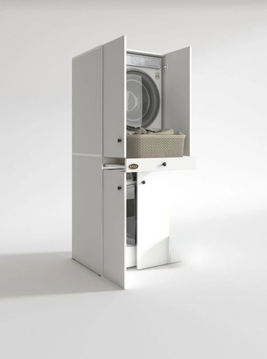 Шкаф за пералня и сушилня с чекмедже, размер 187 70 60см