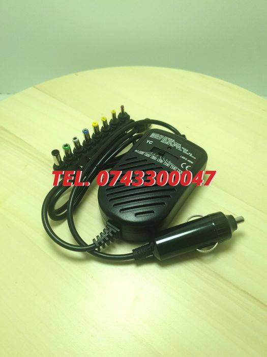 Incarcator Universal Pentru Laptop Pentru Auto Alimentare La 12v