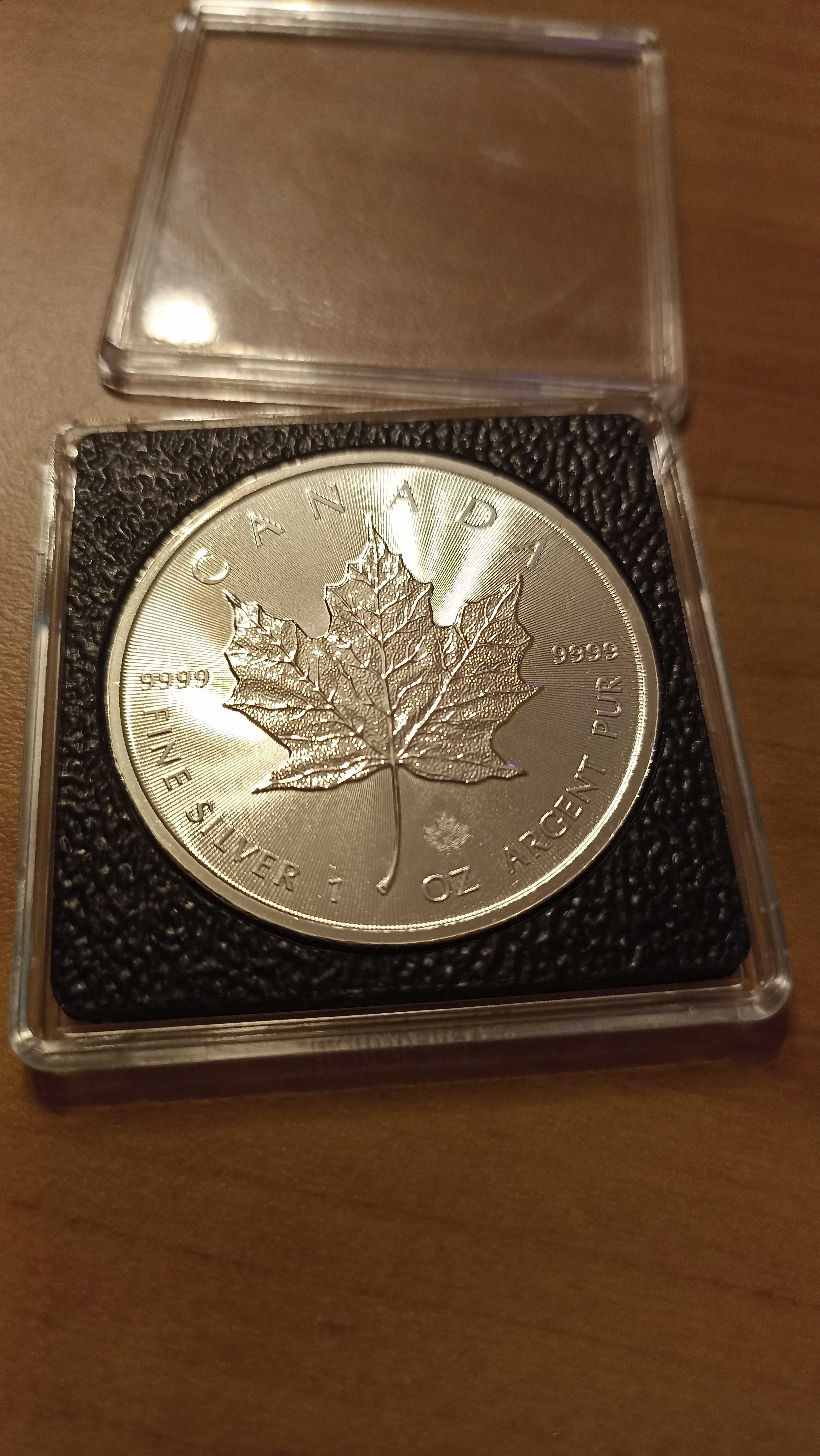 Канадски Кленов Лист Сребърни монети 1 унция Oz Silver Coin Maple Leaf