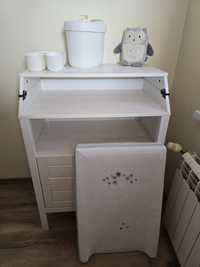 Скрин с повивалник IKEA от серията Sundvik, бял. + матрак за повиване