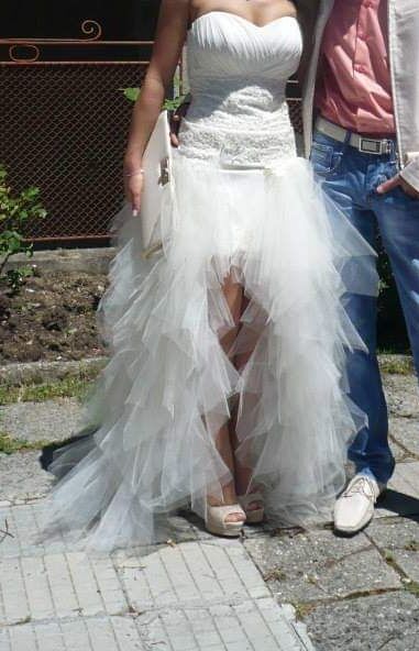 Бална/сватбена рокля слонова кост