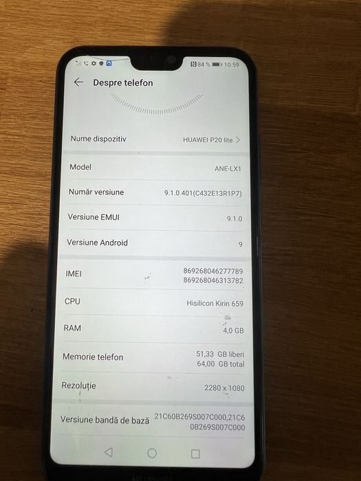 De vanzare Huawei P 20 Lite
