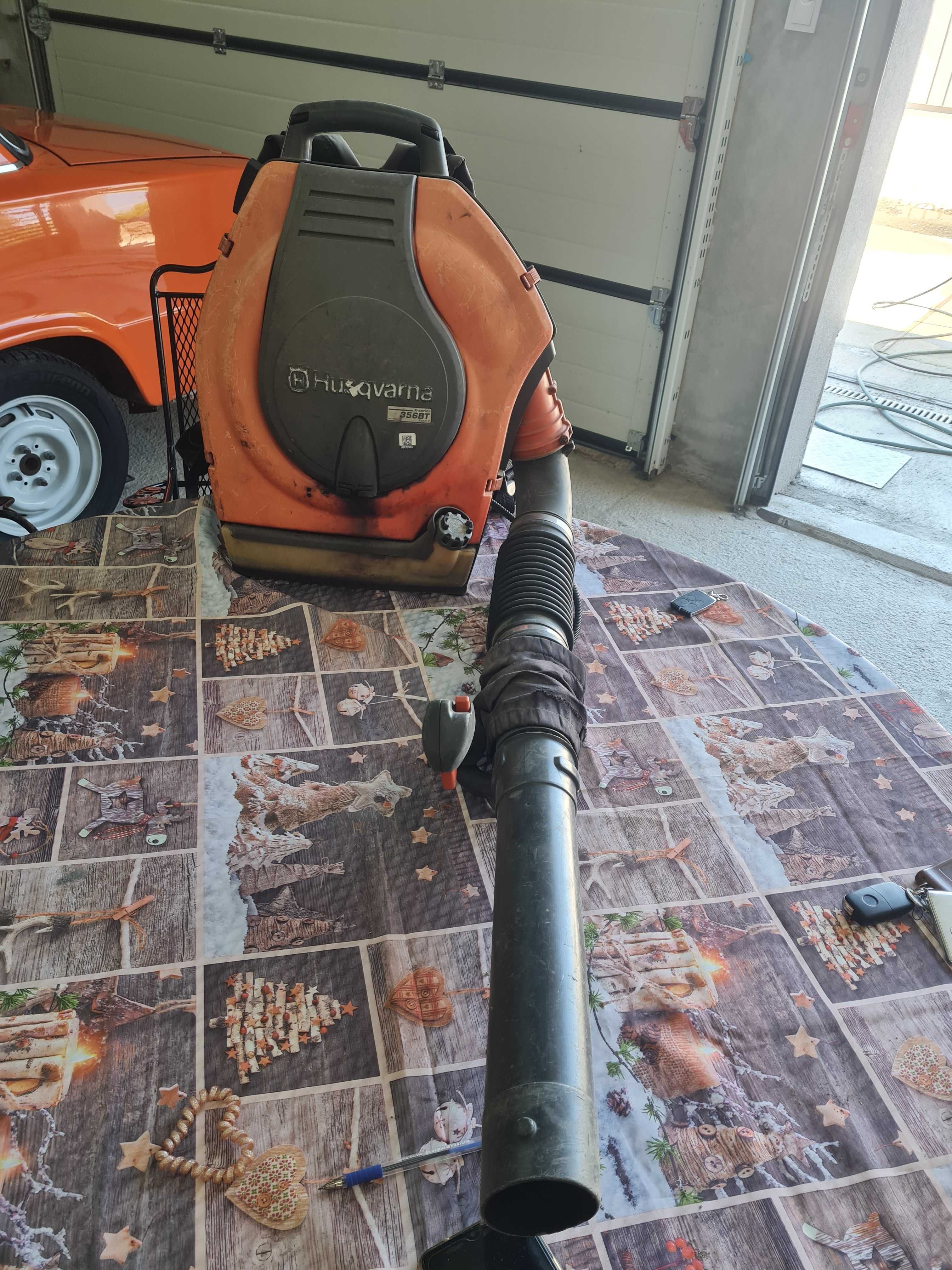 Husqvarna професионален листосъбирач,въздуходувка