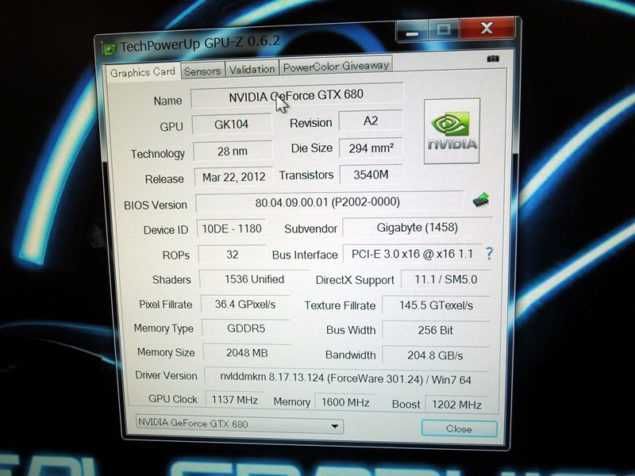 Placa Video GIGABYTE GeForce GTX 680 SOC, 2GB, GDDR5, 256bit