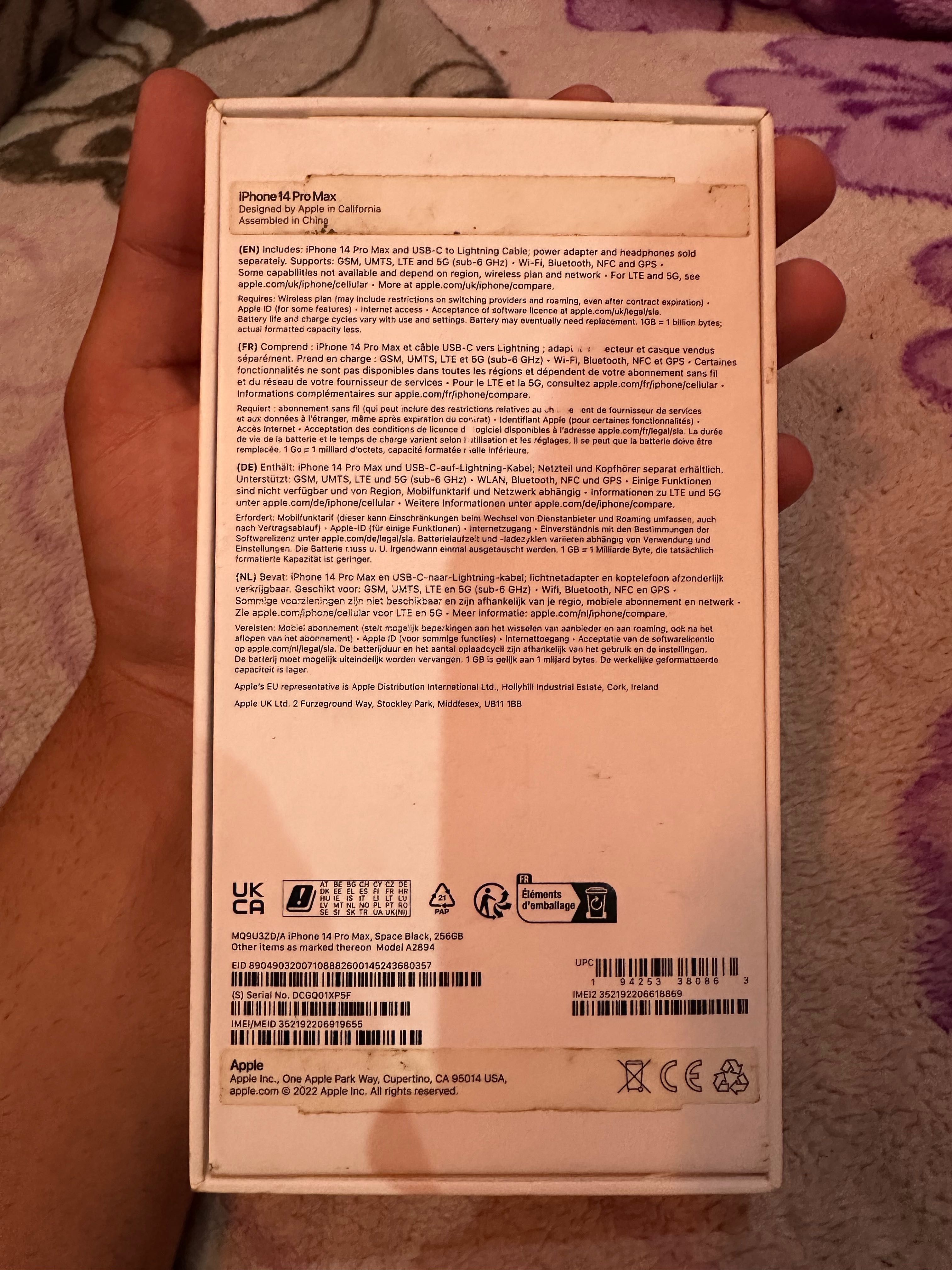 iPhone 14 Pro Max 256GB Black space