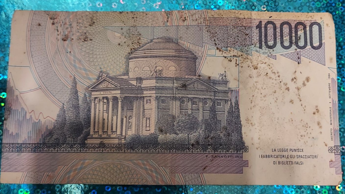Bancnote 10000 lire Italia 1984