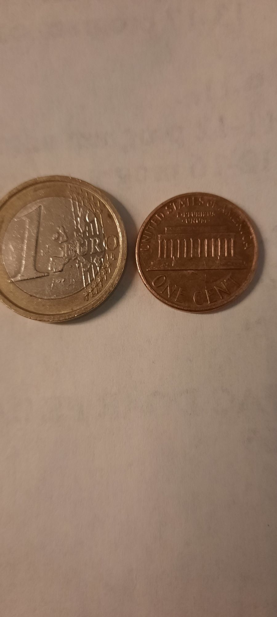 Moneda 1 € , 1 cent