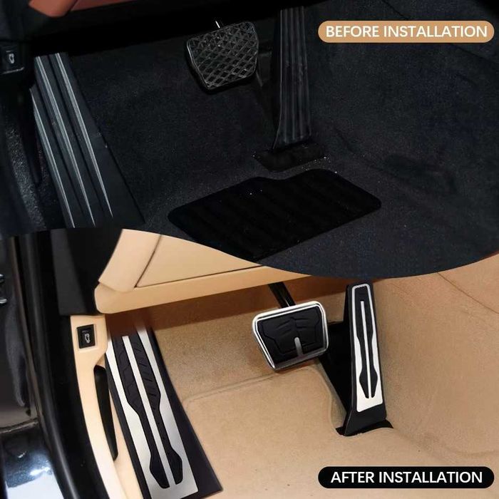 Set ornamente pedale husă pedalier Bmw 5 6 7 x3 x4 F10 F11 F26 F13 F25
