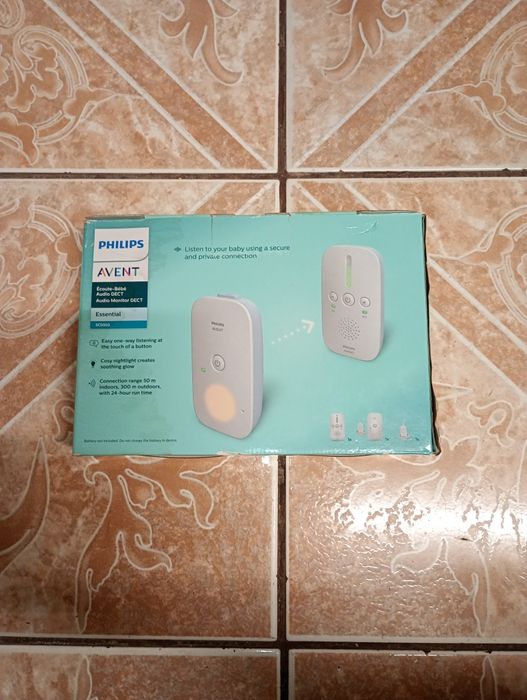Monitor audio pentru bebeluși Philips Avent SCD503
Tehnologie DECT – c