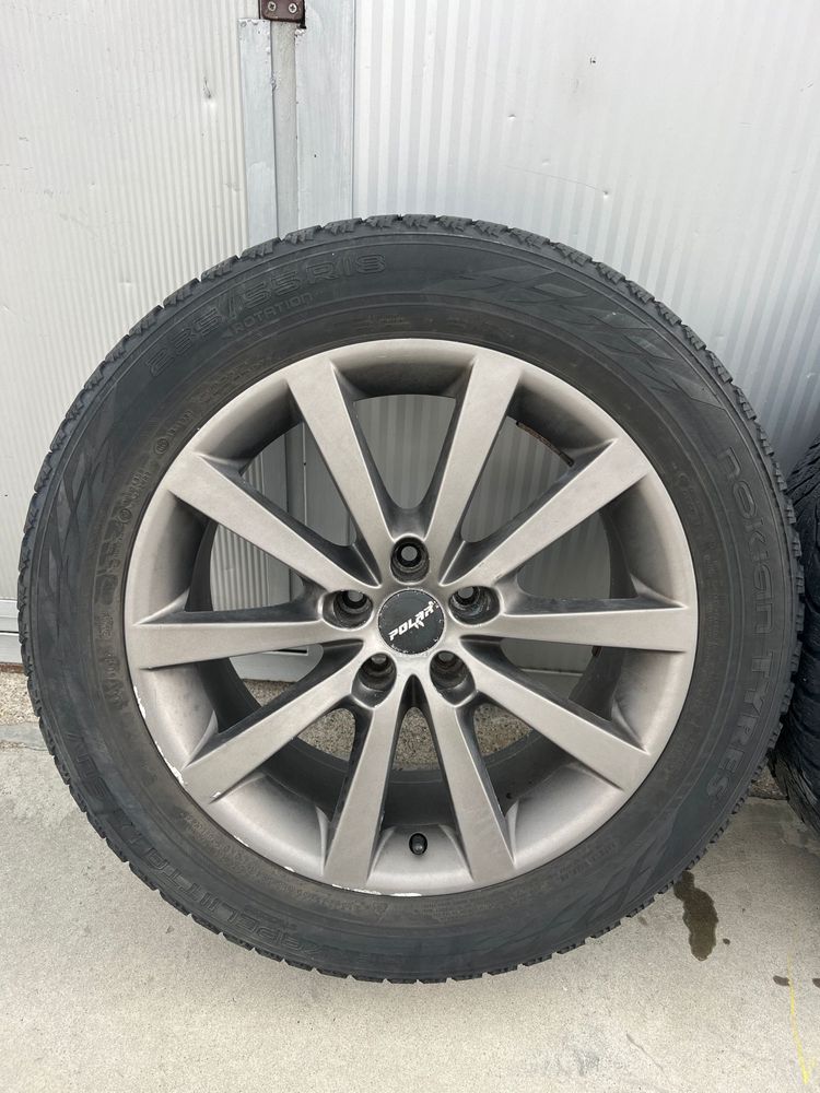 Set 4 Jante PolarWheels 5x112 18” Anvelope 235/55/18 5x112 Audi Vw Sea