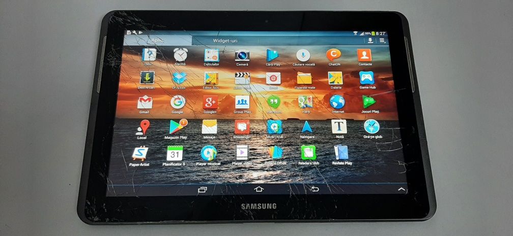 Tableta Samsung Galaxy Tab 2 P5100 10.1 inch, 7000mah, geam fisurat.