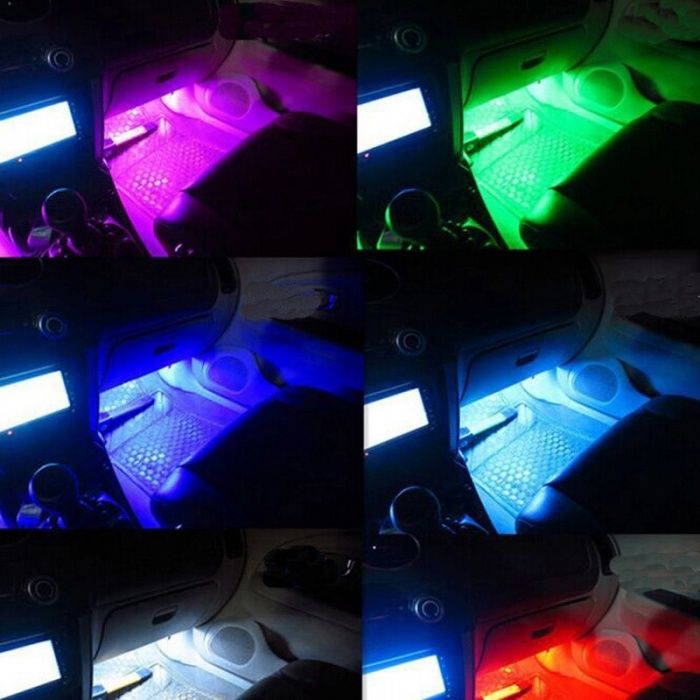 Lumini ambientale LED auto RGB