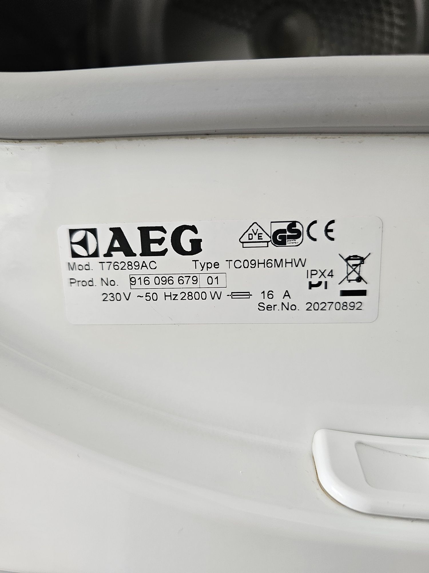 Сушилня нагревателна AEG PROTEX