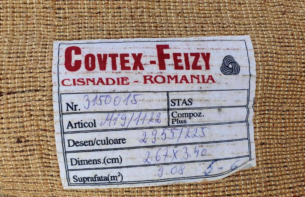 Covor NOU, sigilat, lana 100% Cisnadie,colectia FEIZY