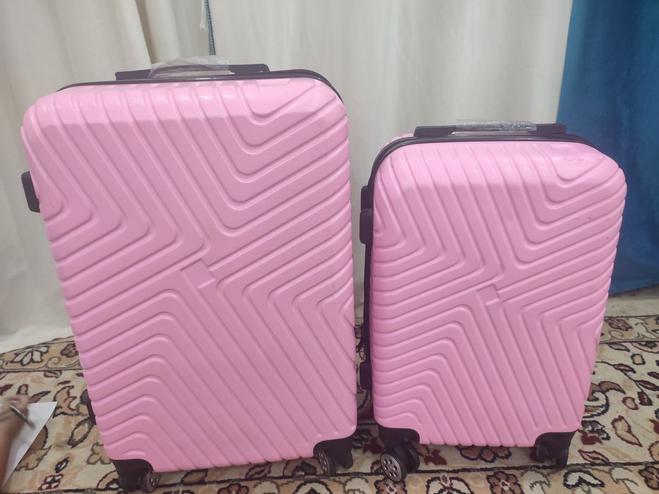Чемодан 2 в 1 розовый