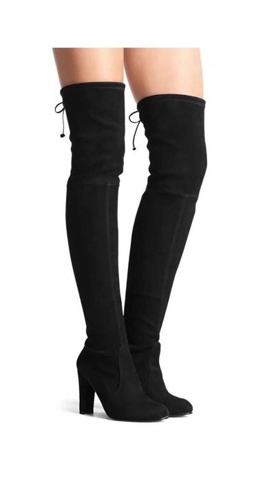 Новые сапоги ботфорты натуральная замша р. 37,5-38